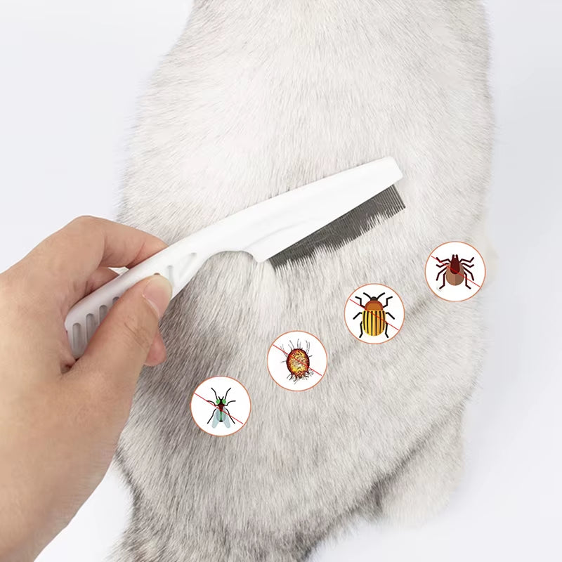Home Pet Animal Care Comb Protect Flea Comb for Cat Dog Pet Stainless Steel Comfort Flea Hair Grooming Comb