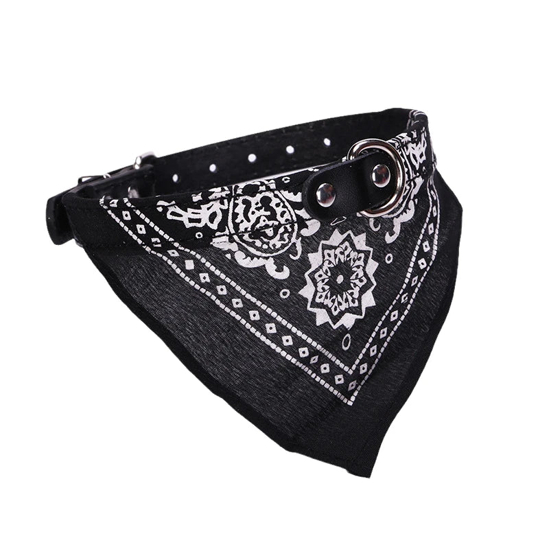 Cheaper Cat Dog Collar Triangle Scarf for Small Medium Dogs Ethnic Print Pet Bandanas Yorkshire Gotas Mascotas Grooming Products