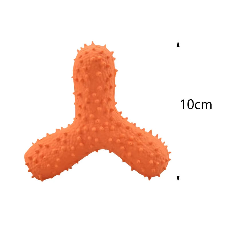 Safety Rubber Puppy Cat Dog Squeaky Toy Cactus Bone Pet Chew Toys for Small Dogs Teeth Cleaning Mascotas Accessories Suppiles