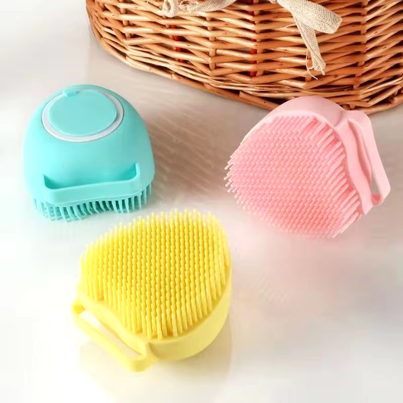 Bathroom Puppy Big Dog Cat Bath Massage Gloves Brush Soft Safety Silicone Pet Accessories for Dogs Cats Tools Mascotas Products
