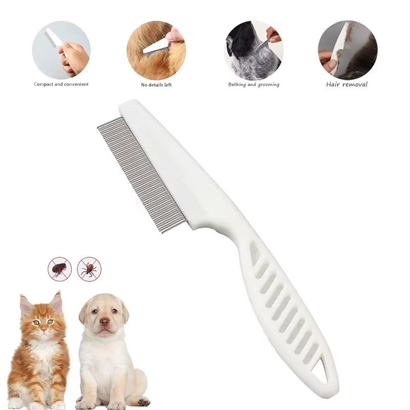 Home Pet Animal Care Comb Protect Flea Comb for Cat Dog Pet Stainless Steel Comfort Flea Hair Grooming Comb