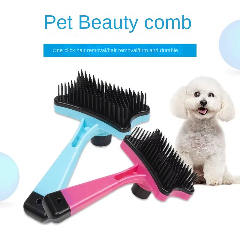 Pet L Brush Cat Hair Removal Dog Hair Cleaner One Click Hair Removal Massage Comb Pet Items