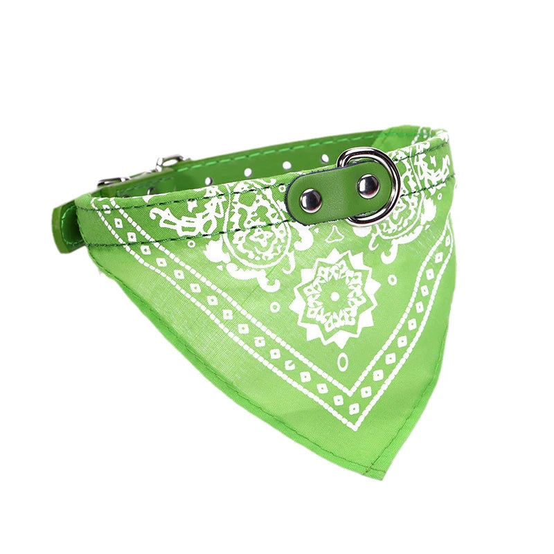 Cheaper Cat Dog Collar Triangle Scarf for Small Medium Dogs Ethnic Print Pet Bandanas Yorkshire Gotas Mascotas Grooming Products