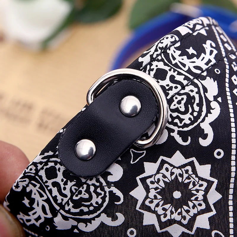 Cheaper Cat Dog Collar Triangle Scarf for Small Medium Dogs Ethnic Print Pet Bandanas Yorkshire Gotas Mascotas Grooming Products