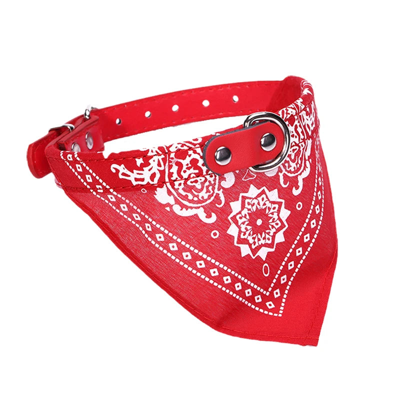 Cheaper Cat Dog Collar Triangle Scarf for Small Medium Dogs Ethnic Print Pet Bandanas Yorkshire Gotas Mascotas Grooming Products