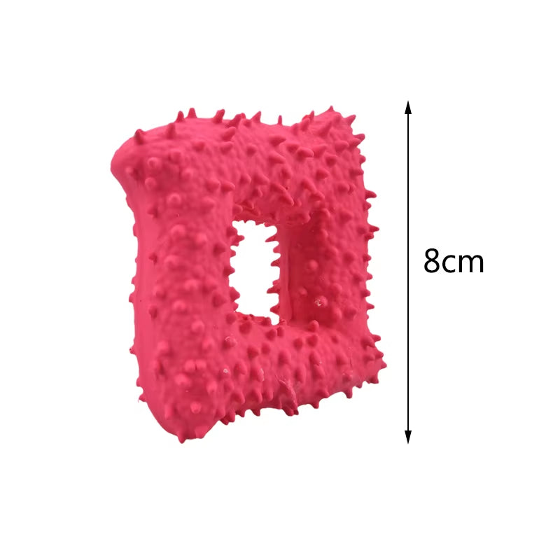 Safety Rubber Puppy Cat Dog Squeaky Toy Cactus Bone Pet Chew Toys for Small Dogs Teeth Cleaning Mascotas Accessories Suppiles